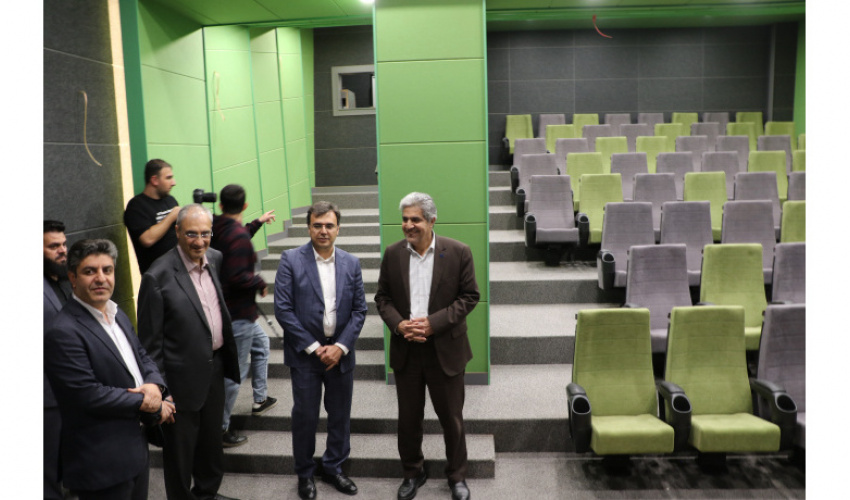 بازدید معاون فرهنگی و اجتماعی وزارت علوم، تحقیقات و فناوری از روند تکمیل و تجهیز پروژه سینمای دانشگاه علامه طباطبائی